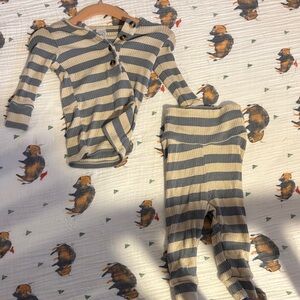 Striped Baby (3-6mo) Pajamas Set